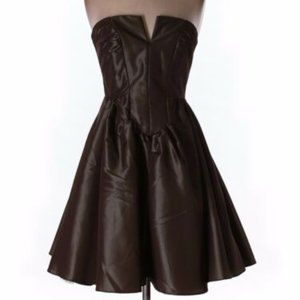 NWT Nicole Miller Satin Sheen Fit and Flare Formal